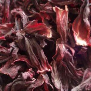 Dried Calyces of Hibiscus Flowers often used as Herbs that benefit Health and Body for Weight Loss.