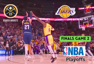 NBA PLAYOFFS ROUND STANDING GAME 2 FINALS MATCH SCHEDULE SCORE WARRIORS QUALIF FINAL QUARTER SEMI AWARD TROPHY TEAM WIN LOSS DEFEAT WON POINTS RECORD 2023 NBA Playoffs - Western Conference, Game 1 Los Angeles Lakers vs DENVER NUGGETS Ball Arena Golden State Warriors James LeBron Loonie Walker Stephen Curry JaMychal Green Gary Payton draymond green andrew wiggins lebron james Nikola Jokic Kentavious Caldwell-Pope score Jamal Murray D'Angelo Russell Rui Hachimura Aaron Gordon triple-doubles single playoff-series wilt chamberlain record Rui Hachimura D'Angelo Russel Anthony Davis