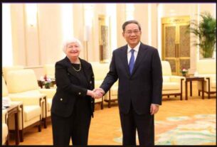 Janet Yellen highlights US stance on healthy economic competition with China during her diplomatic visit to Beijing and meeting with Chinese Premier Li Qiang.