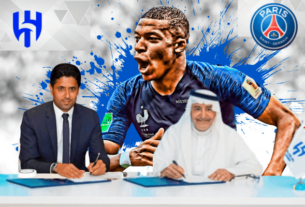 Mbappe Contract - Historic Moment: The Chief Executives of Both Teams Signing the Contract for Transfer of Mbappe From PSG To Al Hilal