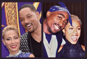 Tupac and Jada: A Captivating Friendship Unveiled. Images of Tupac with Jada and Jada with Will Smith showcase their remarkable bond and enduring legacies."