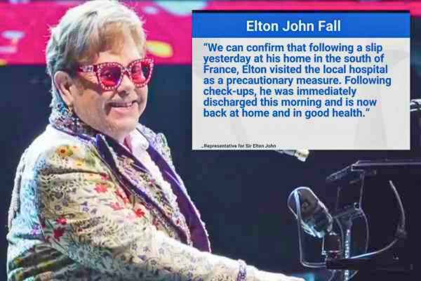 Spokesperson for Elton John updating about his health condition post fall and hospitalization – An insight into Elton John's recovery discussed in the blog post.