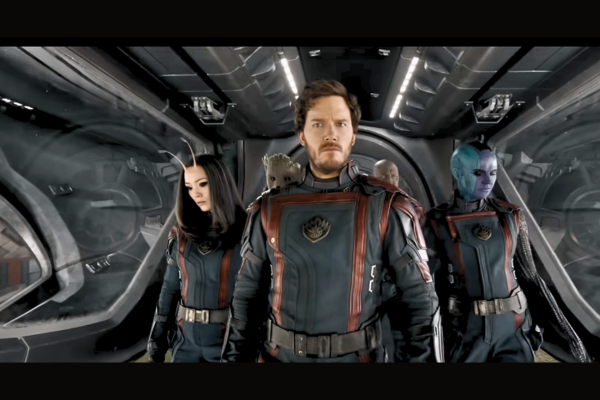 Guardians of the Galaxy Vol. 3" showing the Guardians in action.
