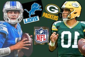 Lions vs. Packers Clash - Teams' Logo Faceof