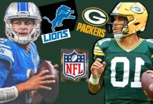 Lions vs. Packers Clash - Teams' Logo Faceof