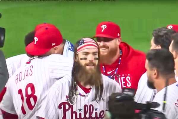 Celebration as Phillies secure wild-card spot