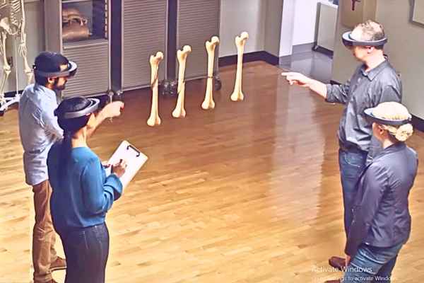 Hololens holograms in action