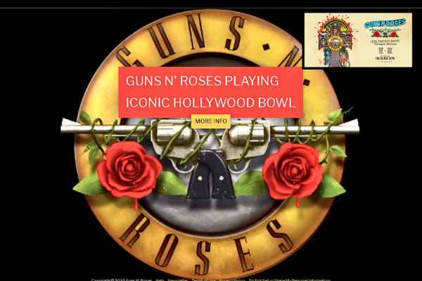 Guns N' Roses emblem, the iconic rock band, symbolizing the November 2023 tour.