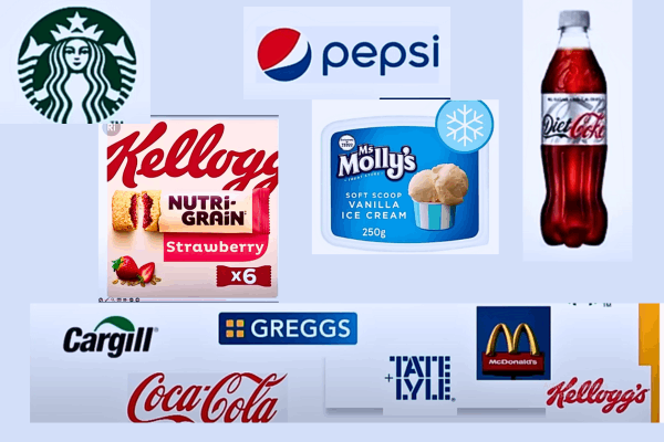 Various Ultra Processed Foods Brand Labels in the Market