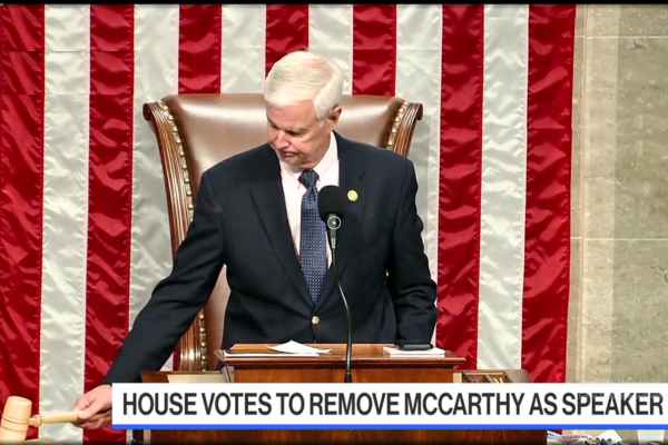 House votes to remove McCarthy as Speaker - A turning point in Trump's influence.