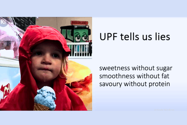 Child Eating Ultra Processed Foods like Ice Cream: Lies About Sweetness, Smoothness, and Savory Taste
