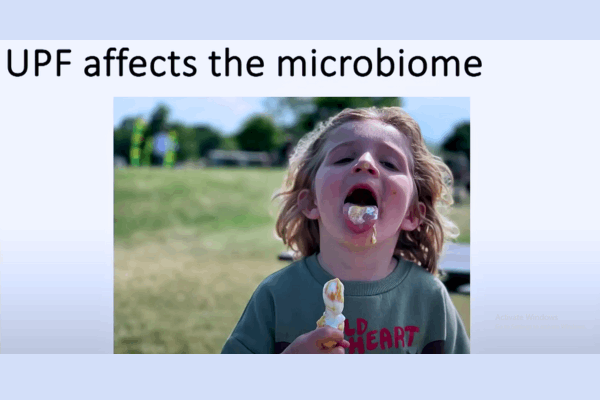 Child Eating Ultra Processed Foods and the Effects on the Microbiome