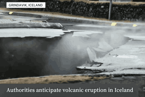 Iceland Volcano: Grindavik, the anticipated site of volcanic eruptions.