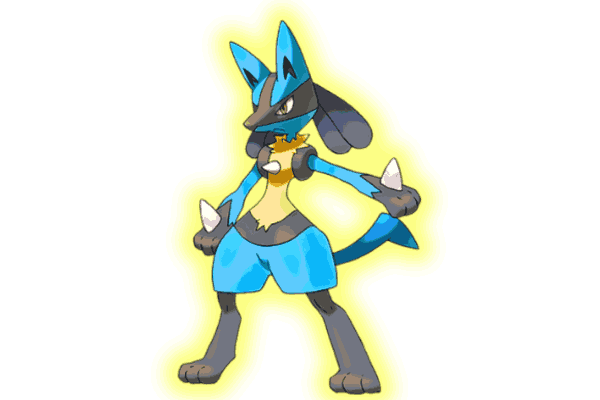 Illustration depicting Lucario's vulnerability to Fire, Ground, and Fighting types - Lucario weakness explored in Brilliant Diamond and Shining Pearl.