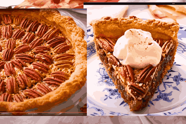 Pecan-topped Sweet Potato Pie, a delicious twist for added flavor and goodness.