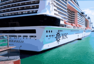 MSC Meraviglia cruise ship navigating turbulent seas amid unforeseen weather changes on MSC Cruises' journey to Boston and Canada