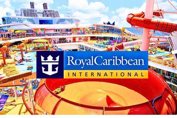 The luxurious and vibrant deck of the Royal Caribbean World Cruise provides enchanting entertainment and top-tier luxury.