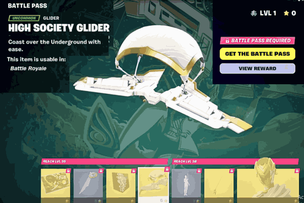 Glider - Epic accessory from Fortnite Battle Pass