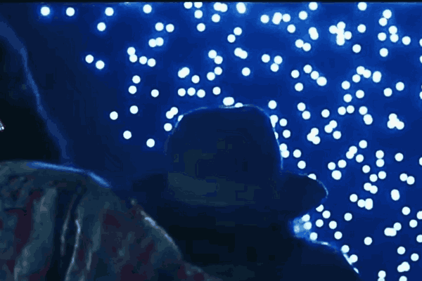 Hanukkah drone show enchanting spectators under the night sky