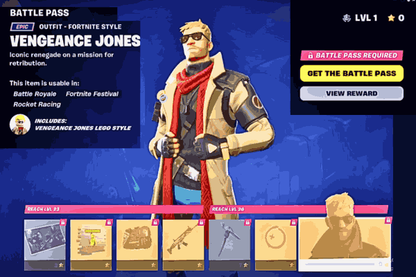 Vengeance Jones - Character from Fortnite Battle Pass