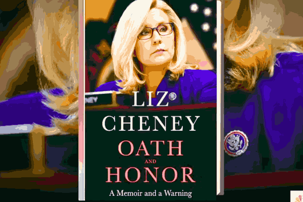 Liz Cheney Trump ln Loggerheads : Liz Cheney's book cover reflecting her stance on Trump and the Republican Party's turmoil.