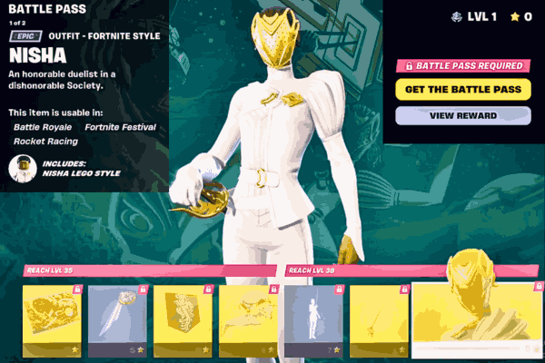Nisha - Character from Fortnite Battle Pass