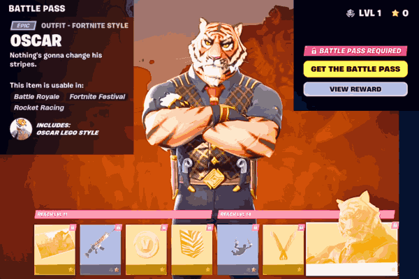 Oscar - Fresh outfit from Fortnite Battle Pass