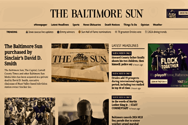 David D. Smith's takeover at BALTIMORE SUN sparks concerns about journalistic independence and profit-driven shifts in media.