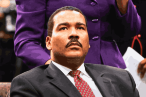 Dexter King, a prominent figure in the article, exudes confidence and charisma in this captivating image.