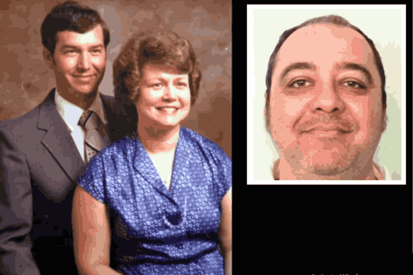 Portrait of Charles and Elizabeth, with an inset photo of Kenneth Smith - focal figures in the unprecedented execution story of Kenneth Smith in Alabama.