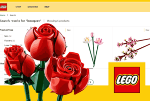 LEGO Flowers: Stunning LEGO Rose Bouquet representing creativity and love for nature.