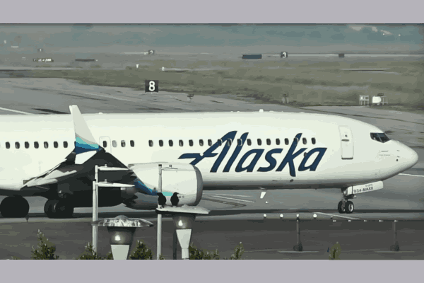 Alaska Airlines Boeing 737 MAX 9 landed with blown-off wall, aftermath of mid-air emergency