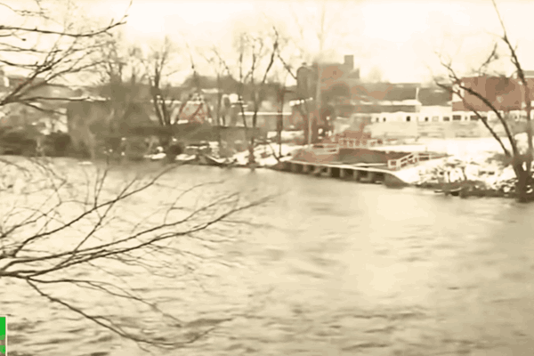 Flooded streets due to Winter Storm and heavy rain - Weather department's alert