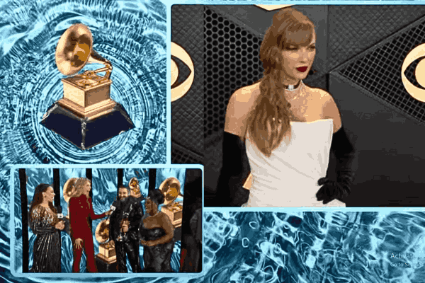 GRAMMYS 2024, showcasing Jay-Z's remarks, Taylor Swift's wins, and music marvels. A vibrant snapshot of an unforgettable night in the music industry.