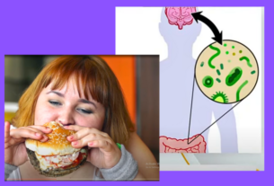 Illustration depicting junk food snacks affecting brain health, emphasizing the significance of dietary choices