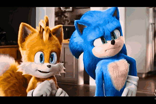 Knuckles TV Show characters laughing together in a colorful setting.