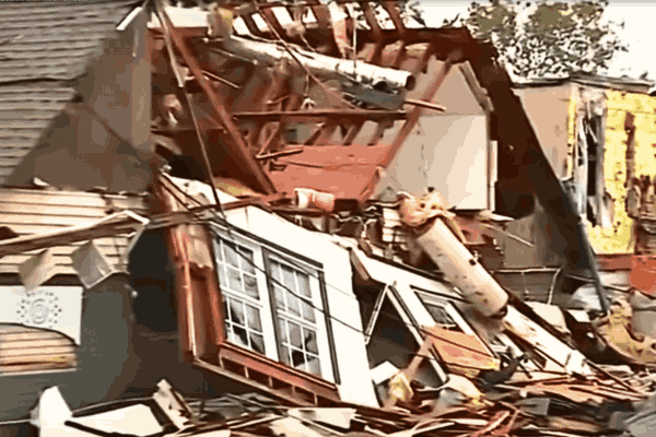 Destruction caused by Oklahoma tornado tragedy, as communities unite in the face of severe weather.