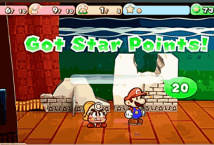 Paper Mario characters with 'Thousand-Year Door' backdrop, representing the highly anticipated remake controversy.
