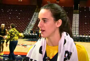 Caitlin Clark engaged in a brief media talk before her WNBA debut against the Connecticut Sun.