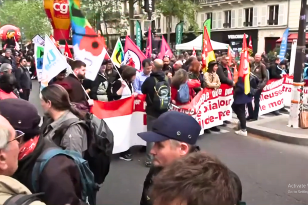 Pro Palestinian Protests in Saint-Denis call for Olympic action and advocate Israel's participation restrictions.