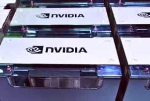 Nvidia graphics cards with Nvidia logo illustrating the Nvidia stock split.