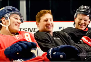 The Tkachuk brothers, Brady and Matthew, during an NHL game showcasing their talent and leadership on the ice.