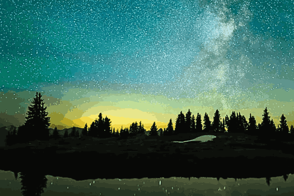 A dazzling display of the Alpha Capricornids meteor shower lighting up the night sky.
