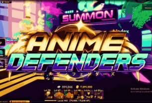 A collection of Anime Defenders characters in action, with text overlay listing the latest Anime Defenders Codes for June 2024.