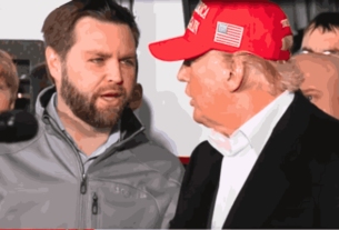 Senator JD Vance stands alongside Donald Trump at the Republican National Convention, marking his announcement as Trump's vice presidential pick for the 2024 election.