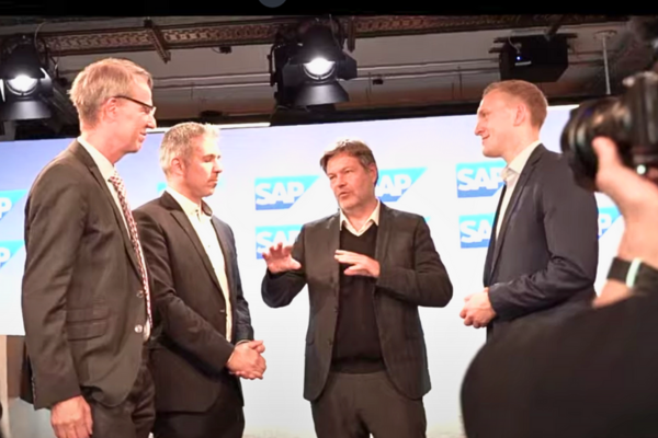 SAP management discussing future goals, plans, and policies, emphasizing the impact on SAP jobs during restructuring.