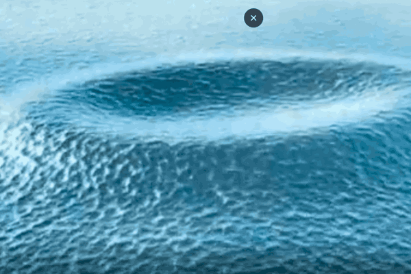 Depiction of a tsunami wave following the Japan Earthquake.