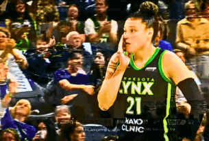 Minnesota Lynx vs Phoenix Mercury playoff game with Napheesa Collier leading the Lynx to victory, scoring 42 points.