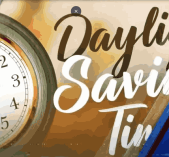 Fall Back time change: Clock showing adjustment for daylight saving time in November