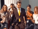 Gaetz standing at a podium during a press conference, symbolizing his controversial nomination as Attorney General.